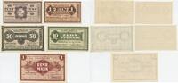 Deutsches Reich Provinz Sachsen 1, 5, 10, 50 Pfennig, 1 Mark Gutscheine Lot GB381 - Quedlinburg Mannschaftsgefangenenlager - PoW Camp Bank Paper Money -