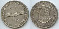 Südafrika 5 Shillings Silber GS1433 - 50 Years of the Union of South Africa 1910-1960 -