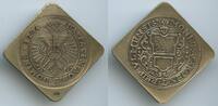 Deutschland Bundesrepublik Baden-Württemberg Silbermedaille Klippe Nachprägung nd. M#7212 - Ulmer Gulden 1704 Vorzüglich