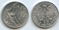 5 Zlotych Aluminium 1974 Polen G8758 - Fisherman Poland Polskich Polska Rzeczpospolita Ludowa Vorzüglich - Unzirkuliert
