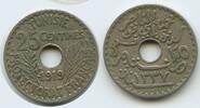Tunesien Französisches Protektorat 25 Centimes G0111 - Muhammad al-Nasir Bey 1906-1922 Tunisia -