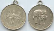 Österreich Kaiserreich Bronzemedaille versilbert GX1104 - 50jährige Jubelfest des Kurortes Meran - Franz Josef I. & Ferdinand I. -