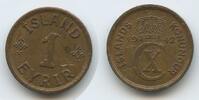 Island 1 Eyrir G0665 - Christian X. 1912-1947 Iceland Ísland -