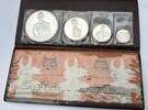 100, 200, 500, 1000 Francs Silber 1971 Dahomey - Benin 10th Anniversary of Independence - Abomey, Ouémé, Somba Woman, Lake Ganvié Polierte Platte...