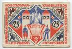Westphalen, Provinz Westfalen 25 Mark Notgeld Seide GB823 - Bielefeld Stadtsparkasse - Zur 700 Jährige Jubiläumsfeier -