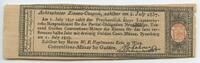 Zinscoupon 30 Gulden Conventions-Münze 1.July 1828 - 1.July 1837 Österreich - Ungarn Pressburg GB395 - Freyh. Luzenszkyschen Anleihe - Achtzehnte...