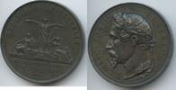 Frankreich Paris Zinnmedaille Napoleon III. M#0343 - Exposition universelle, La France couronne l'art et l'industrie -
