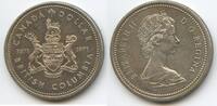 Kanada 1 Dollar Silber M#7308 - 100 Jahre British Columbia Canada -