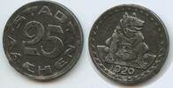 Deutsches Reich Stadt Aachen Rheinprovinz 25 Pfennig Notmünze G11203 - Sitzender Bär Kriegsnotgeld -