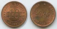 Deutsches Reich Sachsen Wertmarke 10 Pfennig Jeton Token M#6253 - Fabrik Kantine C.G.Grossmann, Großröhrsdorf - Mechanische Weberei -
