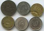 Deutsches Reich Kaiserreich Preussen Weimar Spielgeld Lot 3 Reichsmark + 5 andere M#6422 - 6 Stück Spielmarken Rechenpfennige -