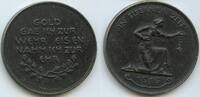 Deutsches Reich Weimar Medaille Not und Teuerung GX1146 - In eiserner Zeit - Gold gab ich zur Wehr, Eisen nahm ich zur Ehr -