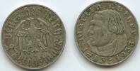 Deutsches Reich 2 Reichsmark Silber 1933 A Berlin S0479 - Martin Luther RAR Sehr Schön - Vorzüglich