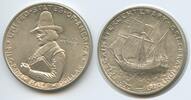 Vereinigten Staaten von Amerika Half Dollar (½ Dollar) Silber H0682 - Pilgrim Tercentenary 1620-1920 USA Landing of Pilgrims at Plymouth -