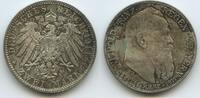 Deutsches Reich Kaiserreich Bayern 2 Mark Silber S0534 - 90. Geburtstag Prinzregent Luitpold 1821-1911 Germany Bavaria -