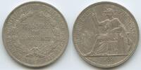 Französisch Indochina 1 Piastre Silber GS1197 - French Indo-china République française -