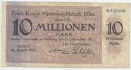Deutsches Reich Weimar 10 Millionen Mark Gutschein Banknote Inflation GB688 - Friedrich Krupp Aktiengesellschaft Essen - Notgeld Paper Money Germany -
