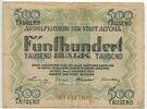 Deutsches Reich Weimar 500 Tausend Mark (500.000) Banknote Inflation GB762 - Aushilfsschein der Stadt Altona - Notgeld Gutschein -