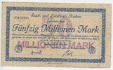 Deutsches Reich Weimar 50 Million Mark Gutschein Banknote Inflation GB037 - Stadt- und Landkreis Aachen - Notgeld Paper Money Germany -