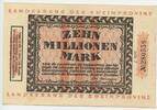 Deutsches Reich Weimar 10 Millionen Mark Gutschein Banknote Inflation GB175 - Landesbank der Rheinprovinz Düsseldorf - Notgeld - Paper Money Germany -