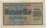 Deutsches Reich Weimar Bayern Fünftausend Mark Banknote Inflation GB268 - Bayerische Notenbank München - Gutschein Notgeld Paper Money Germany -