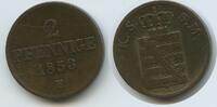 Sachsen-Albertinische Linie 2 Pfennige G14025 - Johann 1854-1873 -