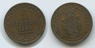 Sachsen, Albertinische Linie 1 Pfennig G14095 - Johann I. 1854-1873 -