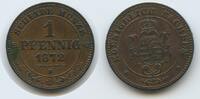 Sachsen, Albertinische Linie 1 Pfennig G14101 - Johann I. 1854-1873 -