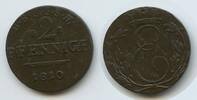 Sachsen-Coburg-Saalfeld 2 Pfennige G14131 - Ernst I. 1806-1826 -