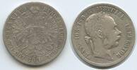Österreich Kaiserreich 1 Florin (Fl, Gulden) Silber G5660 - Kaiser Franz Joseph. 1848-1916 Austria -
