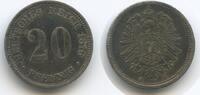 Deutsches Reich Kaiserreich 20 Pfennig M#7088 - Wilhelm I. Germany -