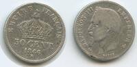 Frankreich 50 Centimes Silber M#7117 - Napoleon III. 1852-1870 France -