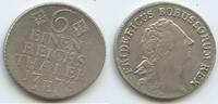 Brandenburg-Preußen ⅙ Reichsthaler Silber M#5987 - Friedrich II der Große 1740-1786 German states -