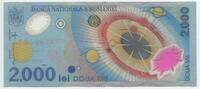 Rumänien Romania 2000 Lei Banknote GB500 - New Millennium - Total Solar Eclipse 11. August 1999 Geldschein -