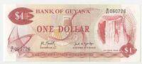 Guyana 1 Dollar Banknote GB007 - Bank of Guyana Geldschein -