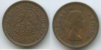 Südafrika 1 Farthing (¼ Penny) G3164 - Cape Sparrows - Elizabeth II. South Africa Suid-Afrika -