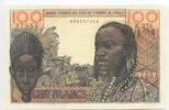 Westafrikanische Staaten 100 Francs Banknote Paper Money GB259 - French West Africa - Geldschein -