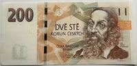 Tschechien 200 Korun Banknote Geldschein GB656 - Jan Ámos Komenský Bank Paper Money Czech Republic -