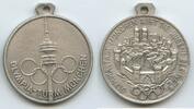 Deutschland Bayern Medaille PA758 - Olympia-Turm München - Olympiastadt München ruft die Jugend der Welt -