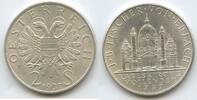 Österreich 1.Republik 1918-1938 2 Schilling (Doppelschilling) Silber M#6893 - J.B. Fischer von Erlach - Karlskirche vollendet 1737 Austria -