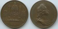 Österreich Kaiserreich Wien Bronzemedaille M#8460 - Auf die Grundsteinlegung der Karlskirche -