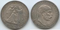 Ungarn Kaiserreich Hugary Österreich 5 Korona (5 Kronen) Silber M#8207 - 40-jährige Krönungsjubiläum Kaiser Franz Joseph I. Hungary -
