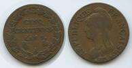 Frankreich 5 Centimes (Cinq Centimes) G8497 - Dupré First Republic France Directoire -