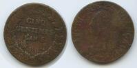 Frankreich 5 Centimes (Cinq Centimes) G8499 - Dupré First Republic France Directoire -