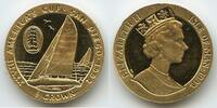 Insel Man - Isle of Man 1/5 Crown Gold M#5507 - 1992 America's Cup, San Diego - Queen Elisabeth II. -