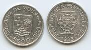 5 Escudos Silber 1935 Mosambik H0667 - Mozambique Portuguese Colony Sehr schön, Kratzer