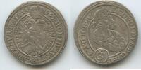 RDR Schlesien Brieg 3 Kreuzer (Groschen) Silber H1054 - Leopold I. 1658-1705 Austria -