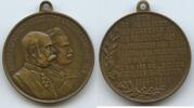 Österreich Kaiserreich Hessen Bronzemedaille G11298 50-jährige Gedenkfeier - Oberösterreichisches Infanterie-Regiment -
