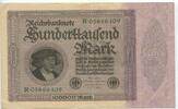 Deutsches Reich Weimar Hunderttausend Mark (100.000 Mark) Banknote GB152 - Reichsbanknote Berlin Germany Paper Money -