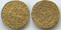 Erzbistum Salzburg ¼ Dukat Gold M#5466 - Guidobald von Thun 1654-1668 -
